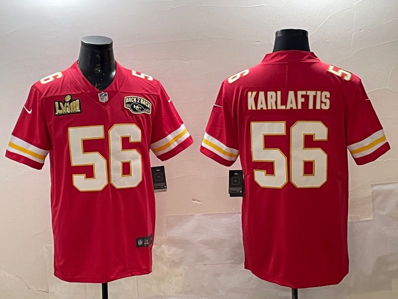Men Kansas City Chiefs #56 Karlaftis Red Second generations Nike 2025 Vapor Limited NFL Jersey style 1->kansas city chiefs->NFL Jersey